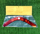 Vintage Aboriginal Tribe Hand Made Painted Wood Boomerang 18  45cm Australia Nos