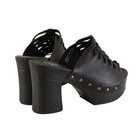 Milwaukee Leather Mbl9410 Women s Black Open Toe Fashion Casual Platform Wedges