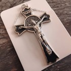 925 Sterling Silver 3d Christian Jesus Christ Cross Catholic Crucifix Necklace