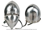 Functional Medieval Helmet Combat Bascinet With Klapvisor 16g Steel Sca Larp