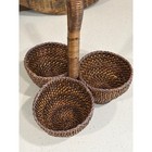 Vintage Woven Basket Utensil Caddy
