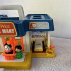 Fisher Price Vintage Little People Mini Mart  2580 With Cars People Figures Euc