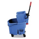 Rcp Fg758888blue Wavebrake 2 0 35 Qt  Plastic Bucket wringer Combos - Blue New