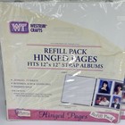 Westrim Crafts 12x12 Hinged Pages-refill Lot Of 5 Packs For Strap Albums  29015