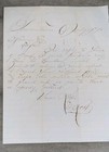 Antique 1878 Handwritten Letter 19th Century Manuscript Elegant Script Authentic