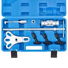 8pc Rear Axle Seal Bearing Puller Tool Set Slide Hammer Kit W Yoke Hook Adapters