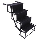 Folding Dog Stairs 4 Steps Pet Dog Ramps Ladder Adjustable For Auto Car Suv New
