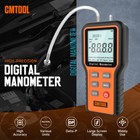 Digital Manometer Differential Dual Port Air Pressure Gauge Hvac Gas Teste Meter