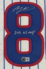 Ben Zobrist Signed Chicago Cubs Custom Jersey W  2016 Ws Mvp Beckett Wit Bas Coa