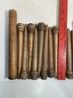 Wood Spools Bobbins Wooden Industrial 3 -9 75  Vintage Quills Mix Lot-20 