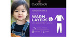 Brand New Toddler Girls Cuddl Duds Thermal 2 Piece Baselayer Set 2t 3t  4t  5t