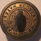 Confederate Missouri Civil War Cuff Button 15 5mm Scovill Mf g Co  Waterbury