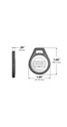 10 Pcs  Hid 1346lnsmn 1346 Proxkey Iii Keyfob Proximity Prox Key Tag Fob 26 Bit
