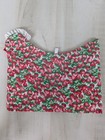 Vintage Strawberry Quilted Print Handmade Chicken Shaped Kitchen Toaster Cover 