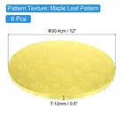 Cake Boards  6pcs 12 Inch Cardboard Cake Drums  1 2  Thick Round  gold 