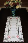 Cutwork Embroidered Lace Rose Placemat Table Runner Scarf Wedding Party Dining 