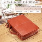 Large Leather Bible Cover For Men And Women Top Grain Buffalo Light Brown