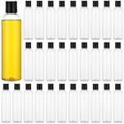 30 Pcs 8 Oz Empty Plastic Shampoo Bottles - Transparent Refillable Travel Lotion