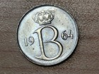 1964 Belgium 25 Centimes French Text