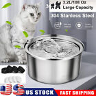 3 2l Cat Water Fountain Stainless Steel Pet Fountain Water Dispenser W  Filter