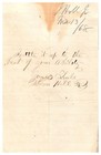 Antique 1868 Handwritten Letter  Signed John Hill Jr Crawford New York Ny