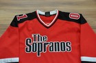 The Sopranos  01 Hbo Exclusive Merchandise Hockey Style Jersey Red Sewn Men Xl