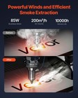 Vevor Solder Fume Extractor 85w Brushless Smoke Absorber   3-stage Filters