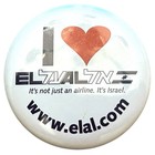 Vintage I        El Al It   s Not Just An Airline It   s Israel Pinback Button 3 In