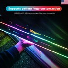 Car Welcome Door Sill Light Threshold Lamp Welcome Plate Pedal Light With