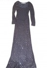 Jean De Lys Grey By Alice Paris Sequined Gown Sz S Mother Of Bride groom  Prom