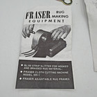 Vtg Harry M Fraser Model 500-1 Cutting Machine Rug Fabric Cutter W   6 Blade New