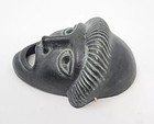 Greek Theater Pottery Face Mask Black Green Wall Hanging 6   b3-f8 