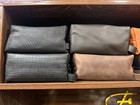 Genuine Leather Toiletry Bag Set Of 2 Travel Dopp Kit Pouch