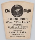 The Lark Sign Of True Merit Overalls Coat Shirts Shamokin Pa Pocket Drinking Cup