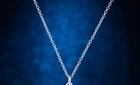 925 Sterling Silver 18  Chain Necklace Sun Shine Pendant Charm Female Free Box