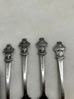 Lot Of 4 Vintage Bucherer Of Switzerland Lucerne Rolex Collectible Steel Spoons