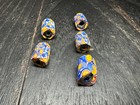 Antique Millefiori Beads  Venetian Cylinder Trade Beads For Jewelry