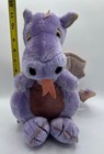 Vintage 1983 11  Dakin Purple Dragon Stuffed Plush