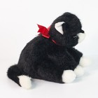 Ty Classic Boots Cat Black White Kitty Red Ribbon No Ear Tag