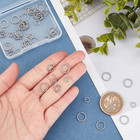 60pcs 6 8 10mm Twisted Open Jumps Rings Stainless Steel Jump Rings Connectors O