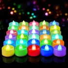 30 Pcs Multi Color Changing Tea Lights Battery Operated  7-color Chang