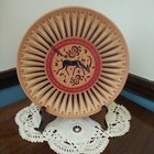 Bonis Pottery Handmade Rhodes Greece Terracota Clay Wall Hanging Plate Greek Art
