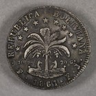 1861 Bolivia Silver 8 Soles