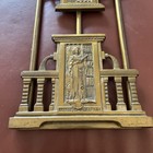 Vintage Art Nouveau Brass Book Rack  Folding   Expandable