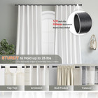 5 8    Curtain Rod Set Adjustable 28   48    Heavy Duty Matte Black Window Rod