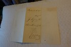 Antique 1871 Notary Public Promissory Note Rutherford With 25 Cent Stamp