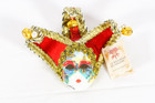 La Maschera Del Galeone Miniature Carnival Jester Mask Artist Signed Venezia