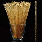 50 Counts Gold Glitter Plastic Swizzle Sticks  Crystal Cake Pops  Cocktail Co   