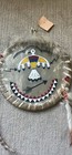 Vintage Native American Rawhide Deer Thunder Bird Dreamer Medicine Shield 14 In