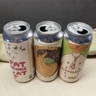Lot Of 3 Empty Collectible Craft Beer Cans Ipa Fat Orange Cat 2019 Ct Microbrew